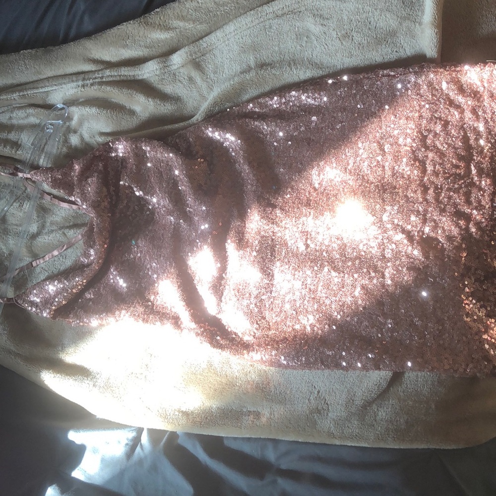 Rose gold dress
